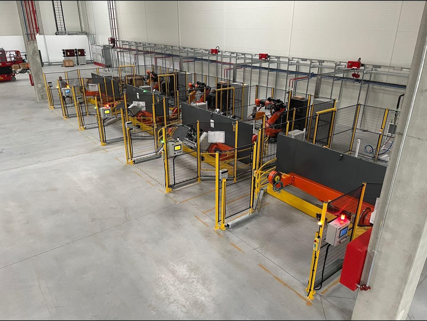 Robotic cell field installation